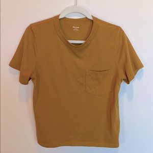 Madewell mustard t-shirt
